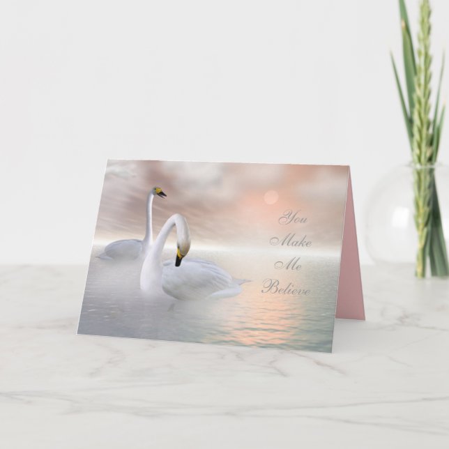 Cartão De Festividades Você Me Faz Acreditar, Namorados (Frente)