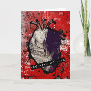 Cartão De Festividades você me faz doer o coração anatômico