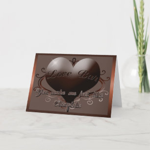 Cartão De Festividades Você Me Faz Sentir Como Chocolate