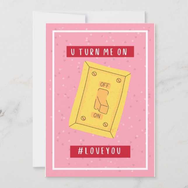 Cartão De Festividades Você me liga - #amor, você é do Valentin (Frente)