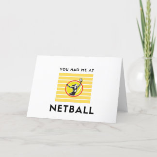 Cartão De Festividades Você me pegou no netball