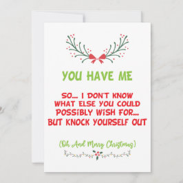 Cartão De Festividades Você Me Tem Um Feliz Natal