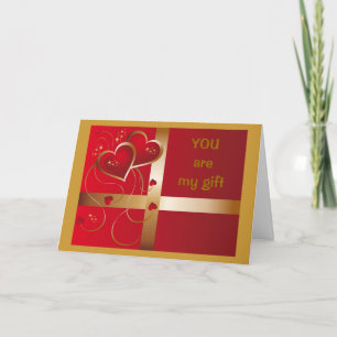 CARTÃO DE FESTIVIDADES "VOCÊ"-MEU PRESENTE QUE DÁ TODO O ANO AMOR LONGO/C