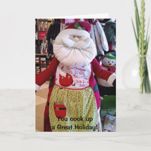 CARTÃO DE FESTIVIDADES "VOCÊ PREPARA UM ÓTIMO NATAL" FELIZ NATAL