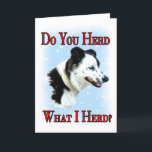 Cartão De Festividades Você reune?<br><div class="desc">Border collie "você reune o que eu reuno?"</div>
