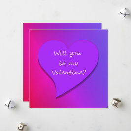 Cartão De Festividades Você Será Meu Namorados? Rosa, Coração Vermelho Ro