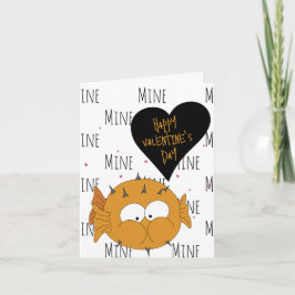 Cartão De Festividades Você Será Meu? PufferFish Love + Namorados Card