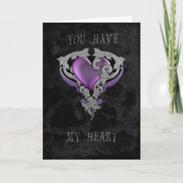 Cartão De Festividades Você Tem Meu Coração
