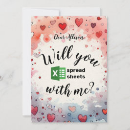 Cartão De Festividades Você vai espalhar planilhas comigo no Dia dos Namo