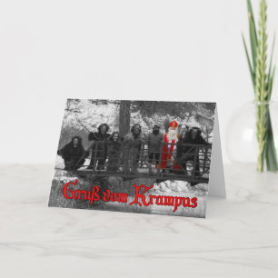 Cartão De Festividades Vom Krampus de Gruß - B&W