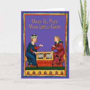 Cartão De Festividades Vou jogar o seu jogo