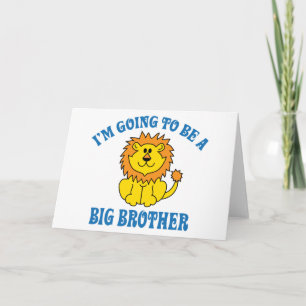 Cartão De Festividades Vou ser um grande irmão