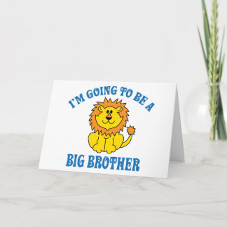 Cartão De Festividades Vou ser um grande irmão