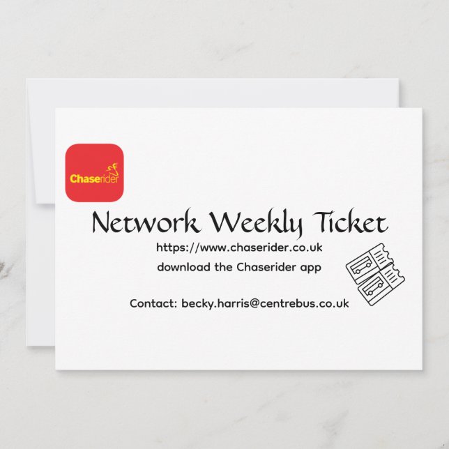 Cartão De Festividades Voucher for competition to win bus tickets (Frente)