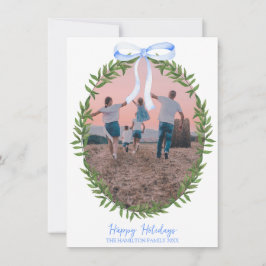 Cartão De Festividades Vovô de Natal Coquette Wreath Foto do Grande Milên