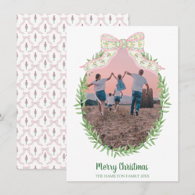 Cartão De Festividades Vovô do Coquette Nutcracke Foto do Novo Milênio (Frente/Verso)