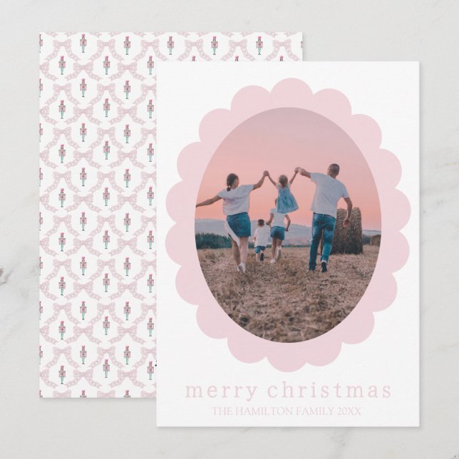 Cartão De Festividades Vovô do Coquette Nutcracker (Frente/Verso)