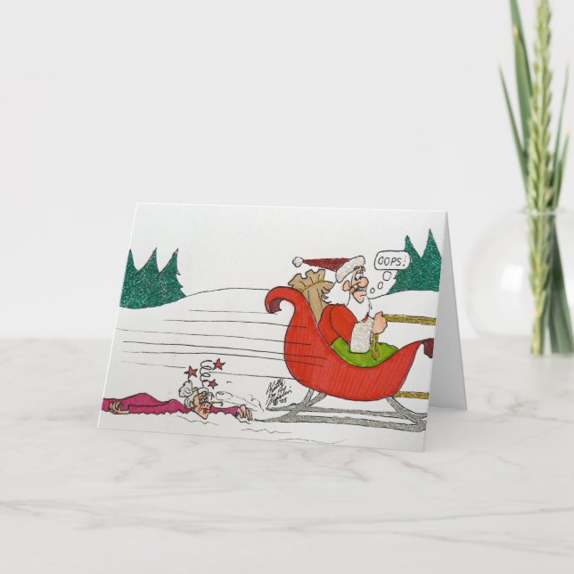 Cartão De Festividades Vovó foi assaltada por uma Reindeer (Frente)