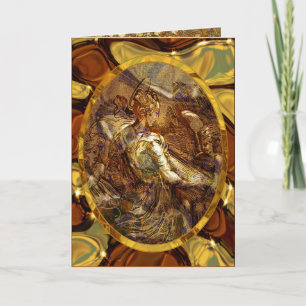 Cartão De Festividades Voz de muitos anjos no Natal