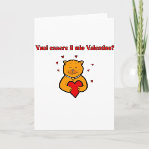 Cartão De Festividades Vuoi essere il mio Valentino?