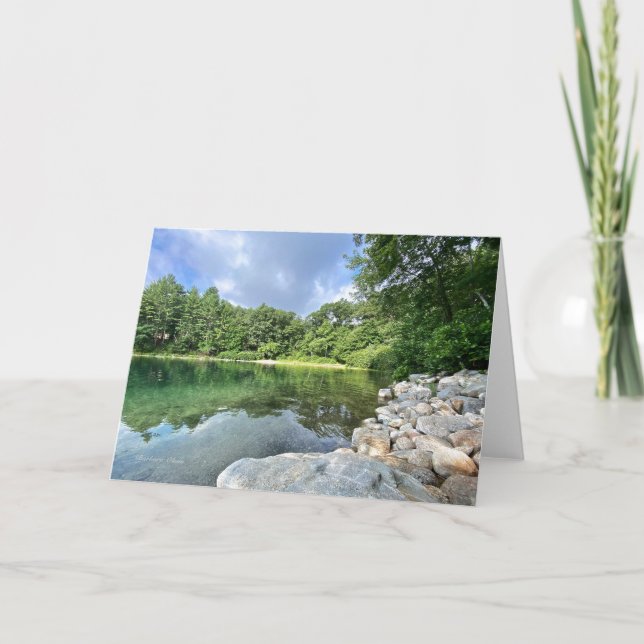 Cartão De Festividades Walden Pond de Thoreau (Frente)