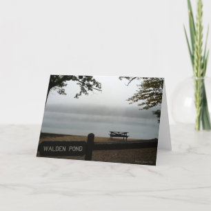 Cartão De Festividades Walden Pond Holiday Card - Simply View the Mist