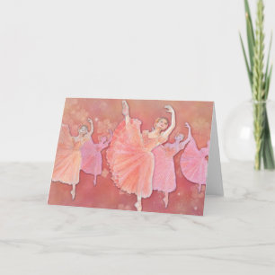 Cartão De Festividades Waltz of the Flowers Ballet Greeting Card
