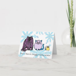 Cartão De Festividades warm & snuggly holiday season - card