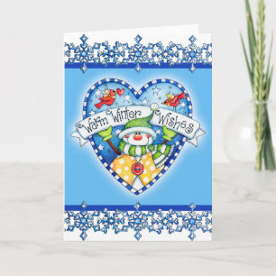 Cartão De Festividades Warm Winter Wishes - Greeting Card