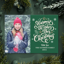 Warmest Wishes This Christmas Cute Family Photo