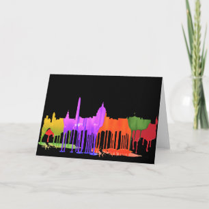 CARTÃO DE FESTIVIDADES WASHINGTON DC PUDLES -