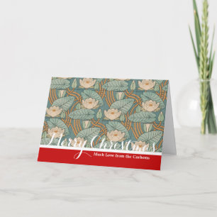 Cartão De Festividades Water Lily Art Nouveau Nature