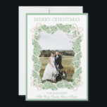 Cartão De Festividades Watercolor Christmas Garland empilhando Três Fotos<br><div class="desc">Watercolor Christmas Garland Stocking Vintage Três Fotos Holiday Card. Este belo Cartões de foto de Natal apresenta a aquarela da terra natalícia com arcos brancos como quadro para uma foto. Voltar ao convite é o Natal Stockings com a terra natalícia e arcos. É perfeito se você está procurando por Cartões...</div>