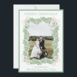 Cartão De Festividades Watercolor Christmas Garland empilhando Três Fotos<br><div class="desc">Watercolor Christmas Garland Stocking Vintage Três Fotos Holiday Card. Este belo Cartões de foto de Natal apresenta a aquarela da terra natalícia com arcos brancos como quadro para uma foto. Voltar ao convite é o Natal Stockings com a terra natalícia e arcos. É perfeito se você está procurando por Cartões...</div>