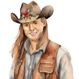 Cartão De Festividades Watercolor Christmas Wreath