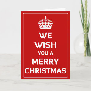 Cartão De Festividades We Wish You A Merry Christmas