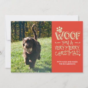 Cartão De Festividades We Woof You a Merry Christmas