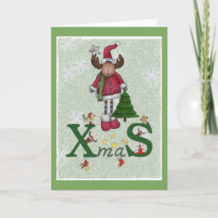 Cartão De Festividades Weihnachtselch