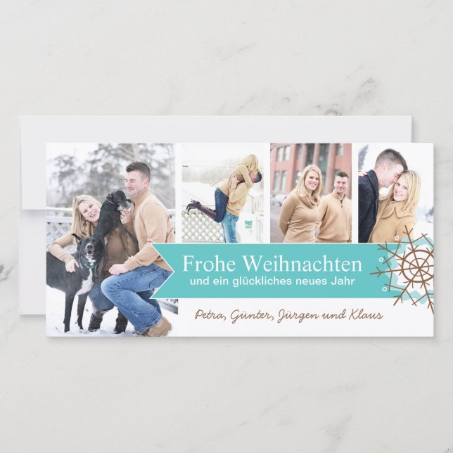 Cartão De Festividades Weihnachtsfoto-Karten (Frente)