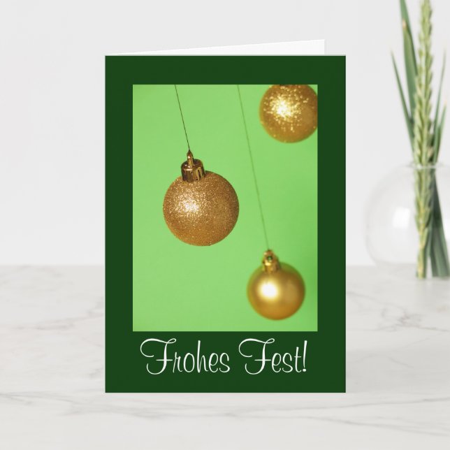 Cartão De Festividades Weihnachtskarte (Frente)