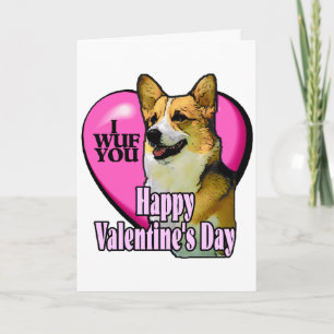 Cartão De Festividades Welsh Corgi Valentine's Day