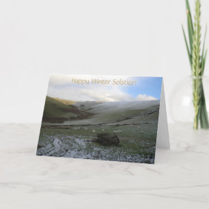 Cartão De Festividades Welsh Mountains Winter Solstice Blessings Card