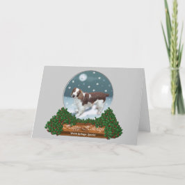 Cartão De Festividades Welsh Springer Spaniel presentes de Natal
