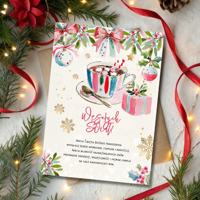 Cartão De Festividades Wesołych świąt, życzenia (Criador carregado)