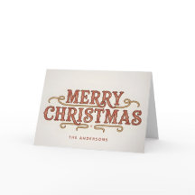 Western Retro Script Merry Christmas