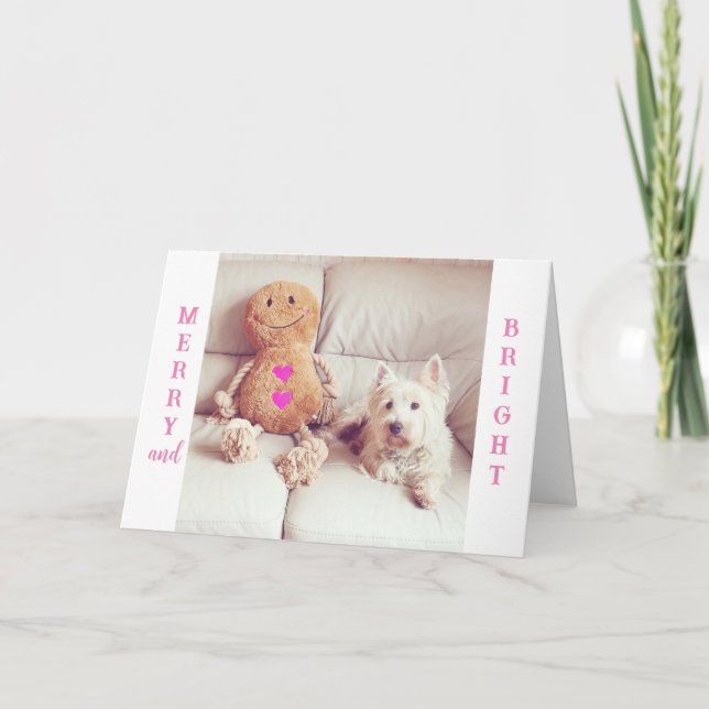 Cartão De Festividades Westie Christmas Card West Highland Terrier (Frente)