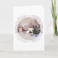 Westie & Scottie Magia de Inverno