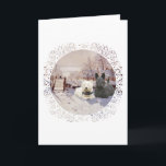 Cartão De Festividades Westie & Scottie Winter Magpie<br><div class="desc">Desfrutando um dia de inverno suave,  este Westie e Scottie estão mantendo companhia com um Magpie! Você tem um Westie e Scottie,  nós temos! Estas designs são criadas do meu trabalho artístico original e estão disponíveis em roupas,  novidade e presentes! Aproveite!</div>