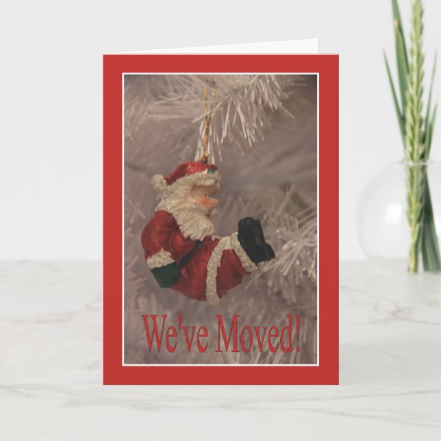 Cartão De Festividades We've Moved - New Address Christmas Card (Frente)