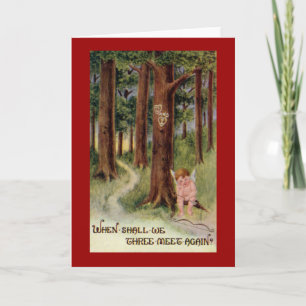 Cartão De Festividades When Shall We Meet Vintage Valentine Card